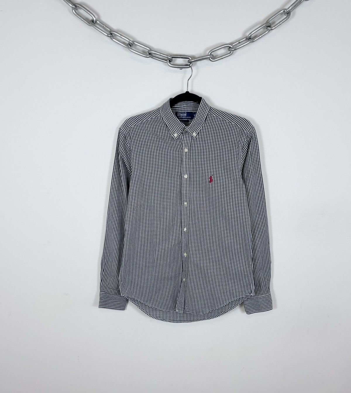 Polo Ralph Lauren Polo Ralph Lauren Vintage Gingham Check Long Sleeve Shirt Size US M / EU 48-50 / 2 - 1 Thumbnail