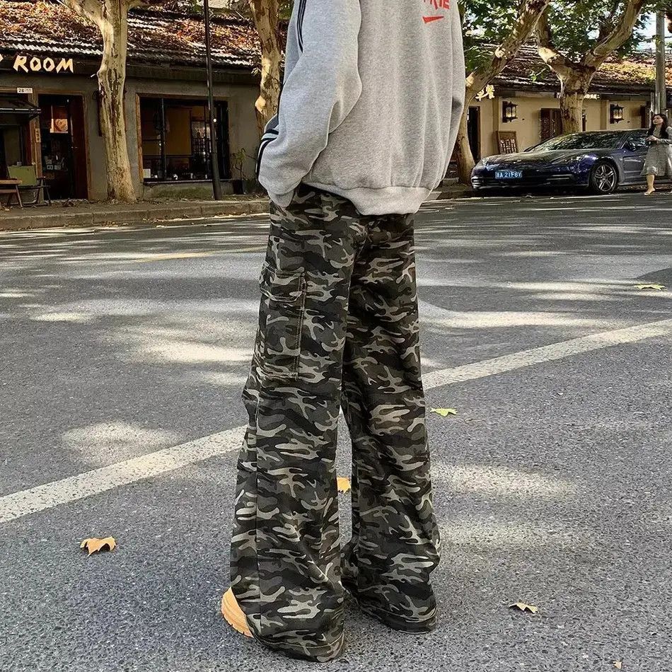 Japanese Brand Retro hip-hop loose camouflage casual jeans Size US 32 / EU 48 - 4 Thumbnail