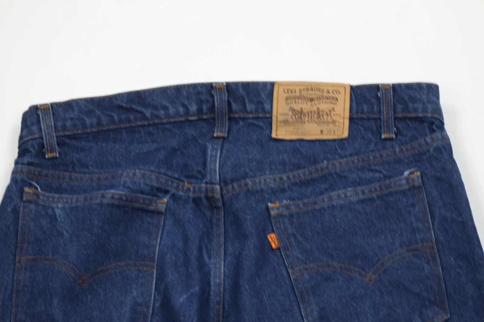 Levi's Vintage 80s Levis 505 Orange Tab Straight Leg Jeans USA Size US 36 / EU 52 - 5 Thumbnail