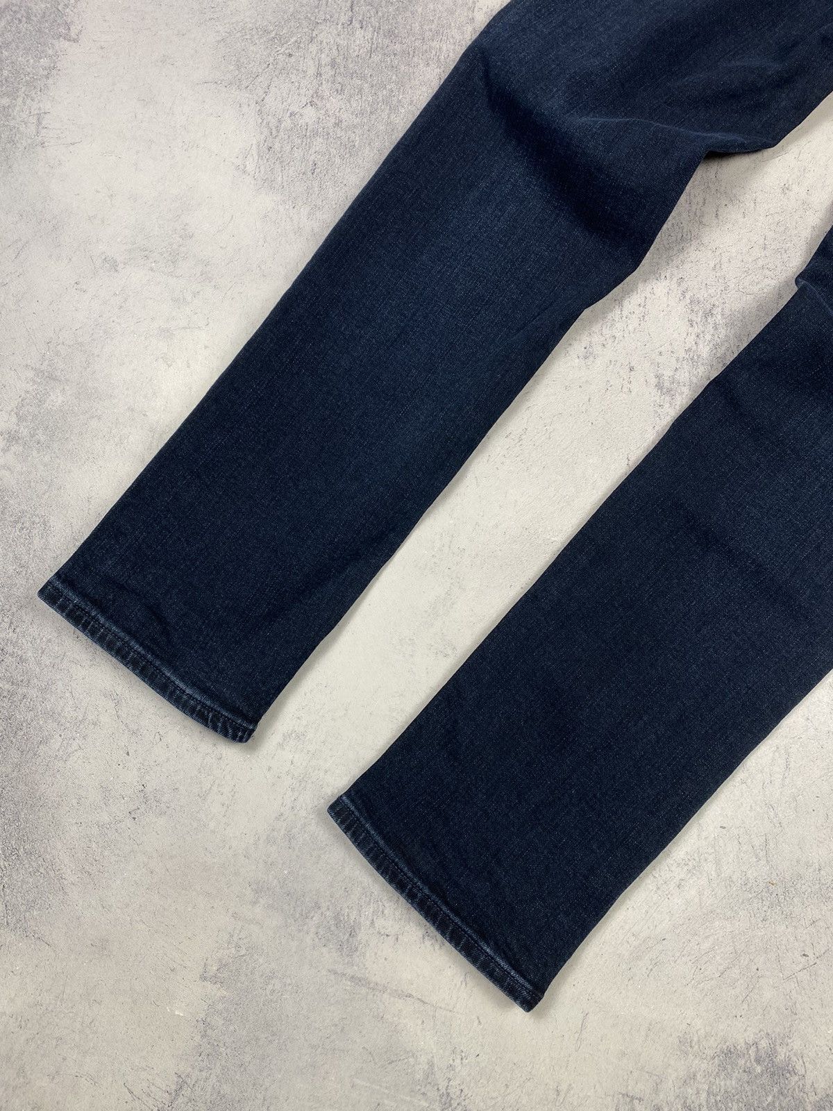Designer × Tommy Hilfiger Tommy Hilfiger Denton Stretch Straight Fit Dark Blue Jeans Size US 32 / EU 48 - 4 Thumbnail