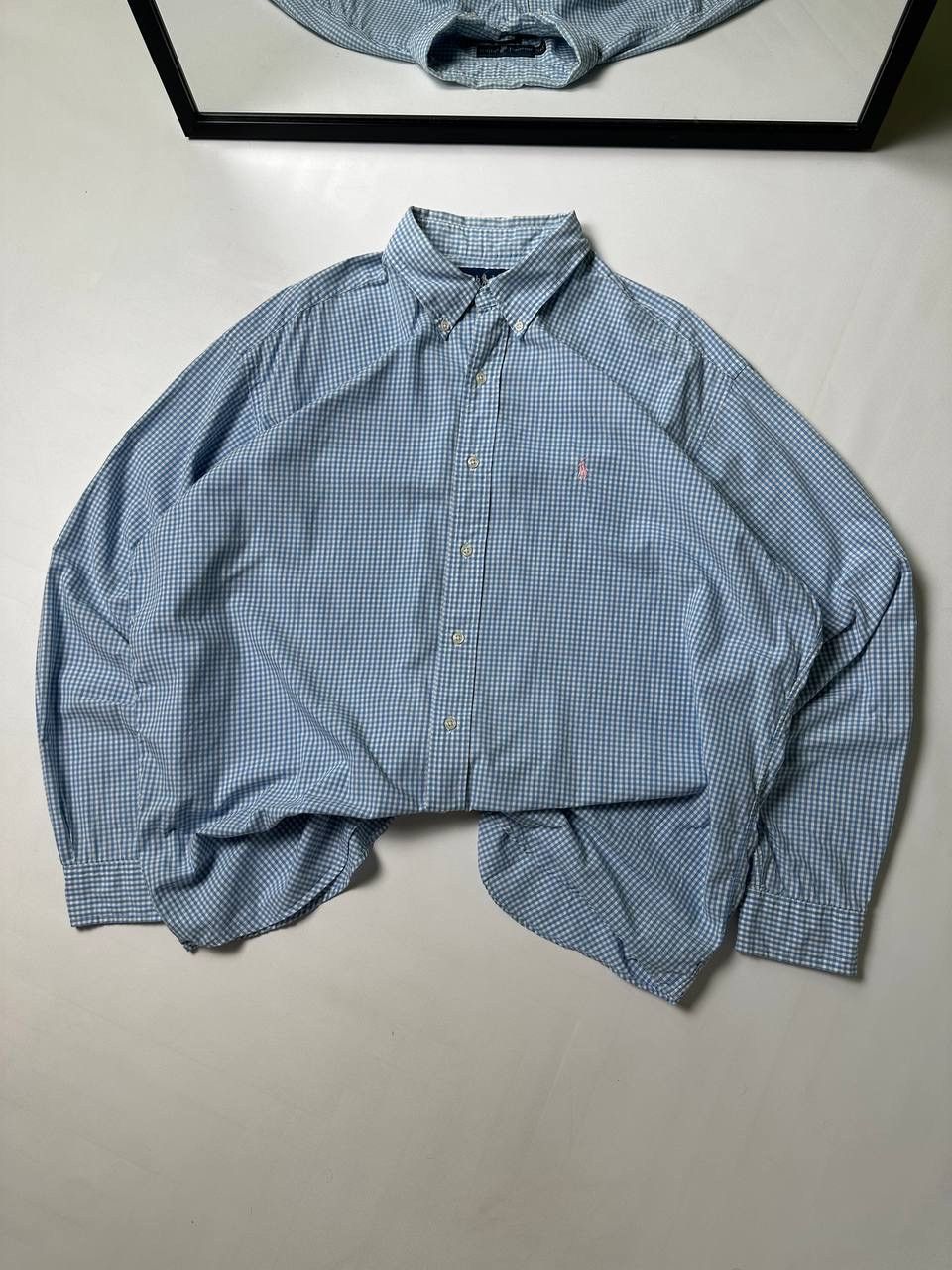 Ralph Lauren Ralph Lauren Classic Oldmoney Blue Shirt Button Up Size US XL / EU 56 / 4 - 1 Thumbnail