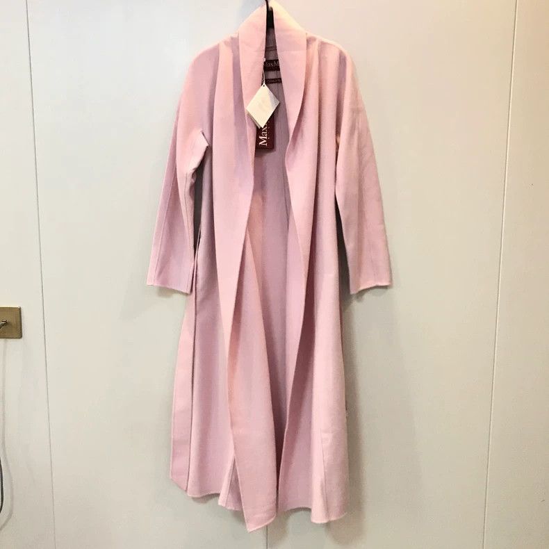 Max Mara Max Mara Long pink wool coat Size S / US 4 / IT 40 - 3 Thumbnail