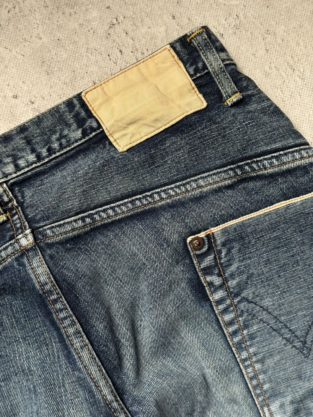 Edwin Edwin selvage patchwork japanese jeans pants Size US 31 - 11 Thumbnail