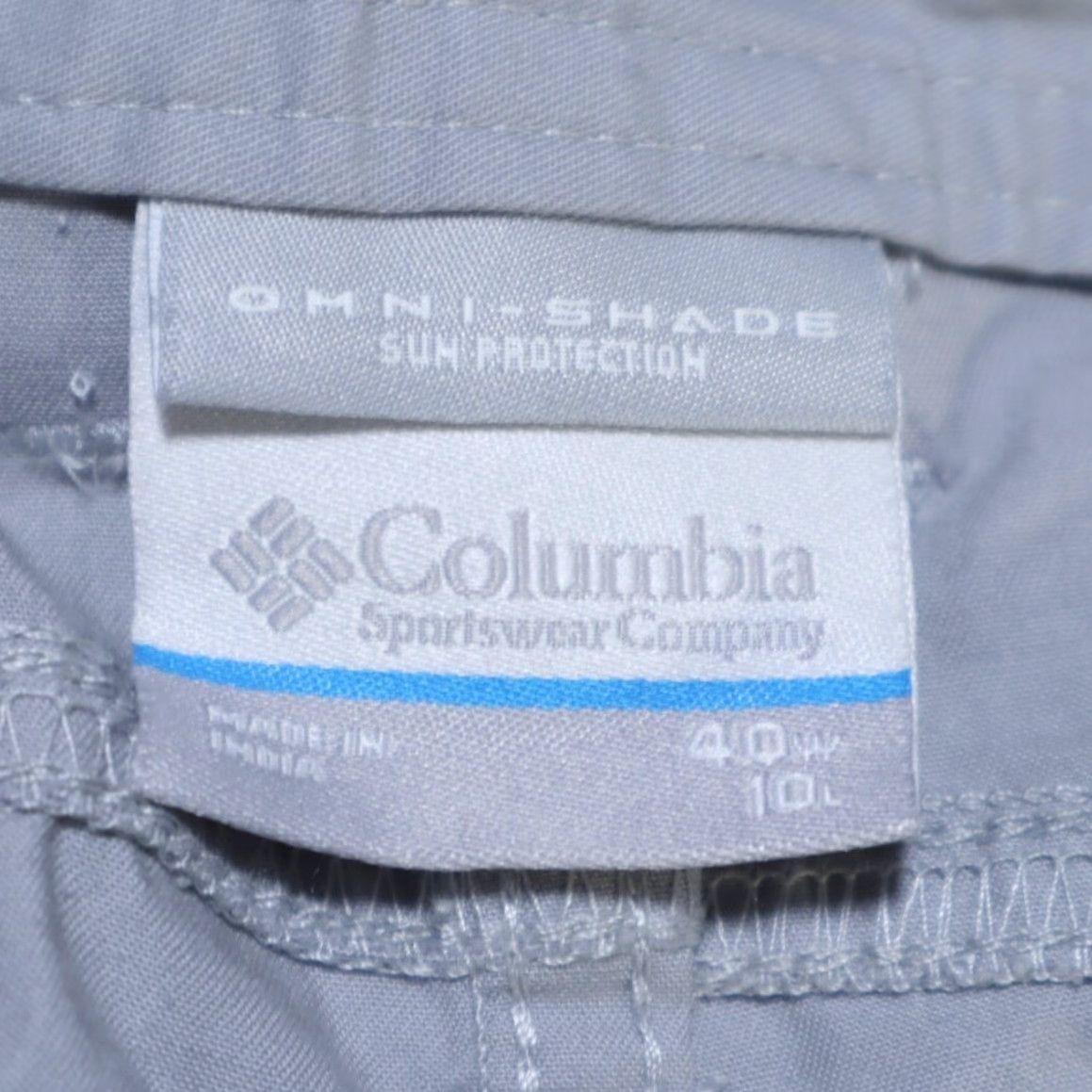 Vintage Columbia Stretch Omni-Shade Cotton Twill Hiking Cargo Shorts Gray Mens 40 Size US 40 / EU 56 - 5 Thumbnail