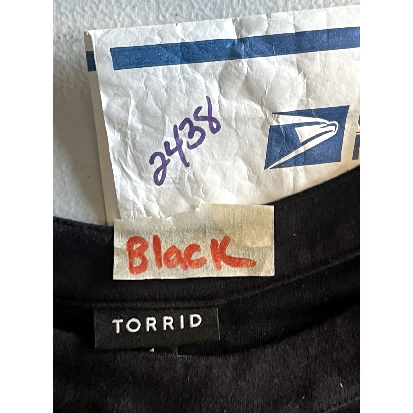 Torrid Torrid Women T-Shirt Black Crew Neck Short Sleeve Pullover 1 Stretch Knit Casual Regular Size XS / US 0-2 / IT 36-38 - 8 Thumbnail