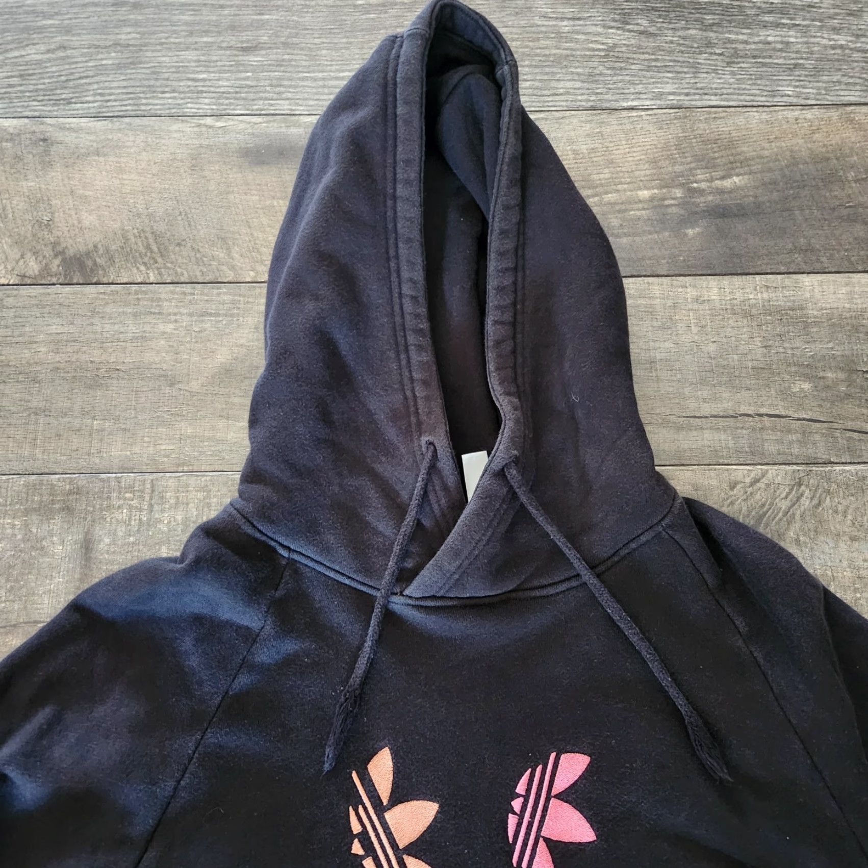 Adidas Adidas Hoodie Mens Medium Leaf Logo Colorful Embroidered Black Size US M / EU 48-50 / 2 - 6 Thumbnail