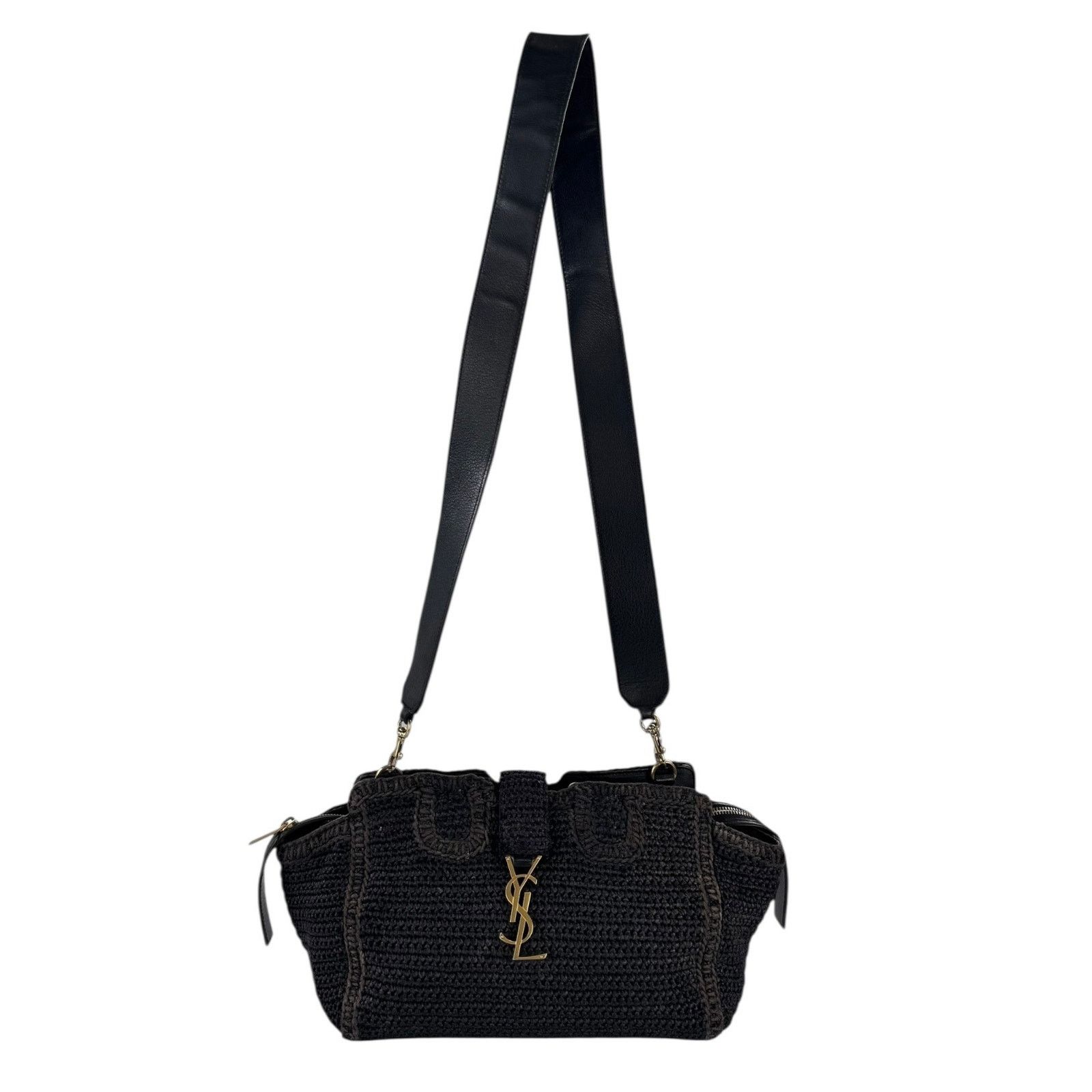 Yves Saint Laurent Saint Laurent Raffia Shoulder Bag Size ONE SIZE - 3 Thumbnail
