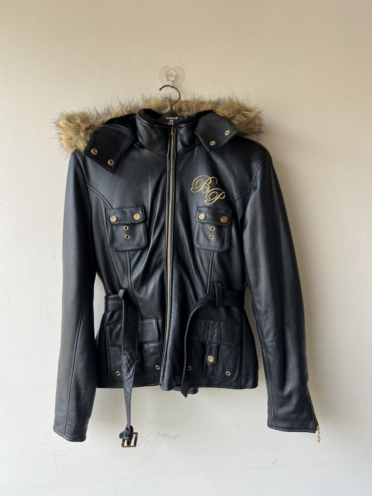 Leather Baby Phat Nappa Leather Jacket Hoodie Size L / US 10 / IT 46 - 2 Thumbnail