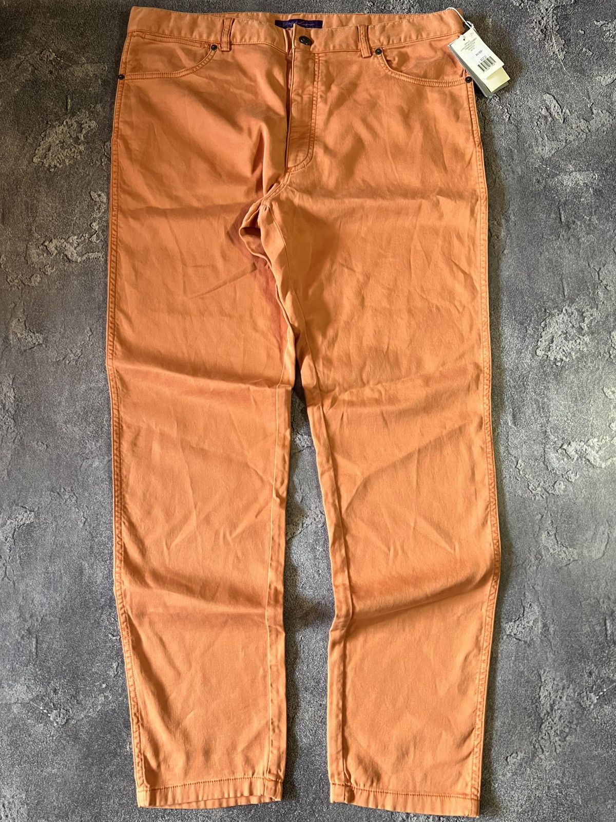 Ralph Lauren Purple Label Ralph Lauren Purple Label Orange Mens Slim Fit Pants NEW Size US 38 / EU 54 - 1 Thumbnail