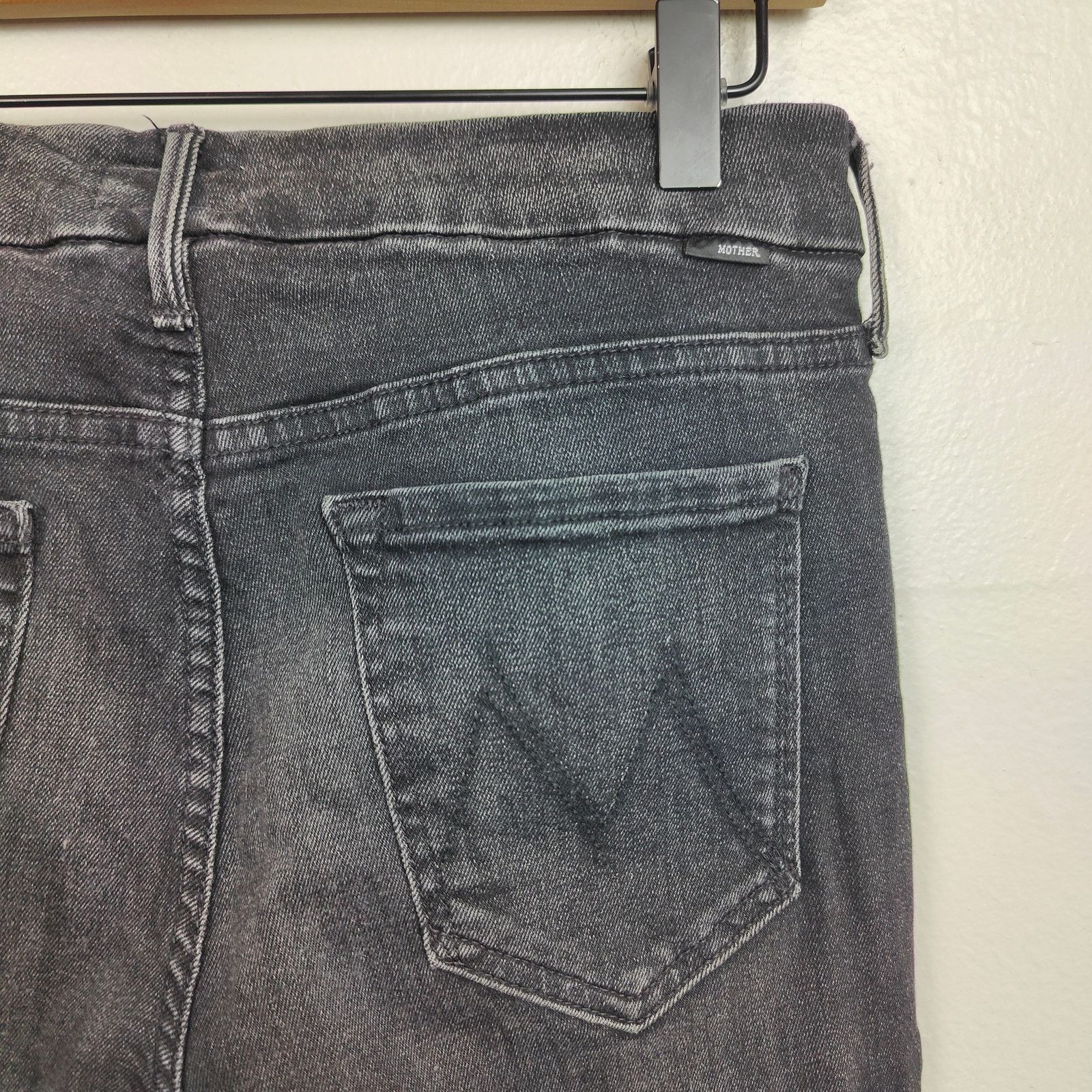MOTHER Mother Denim Looker Ankle Fray Jeans Womens 28 Night Hawk Size 28" / US 6 / IT 42 - 6 Thumbnail