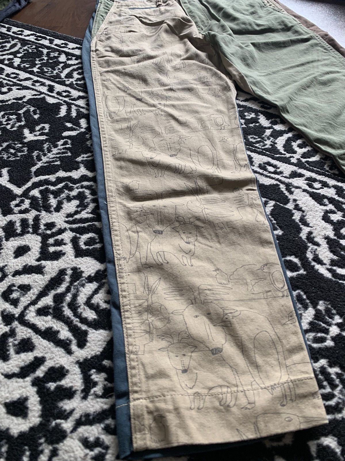 Ne-Net Ne-Net By Issey Miyake 4 Tone Animal Pattern Pants Size US 30 / EU 46 - 2 Thumbnail