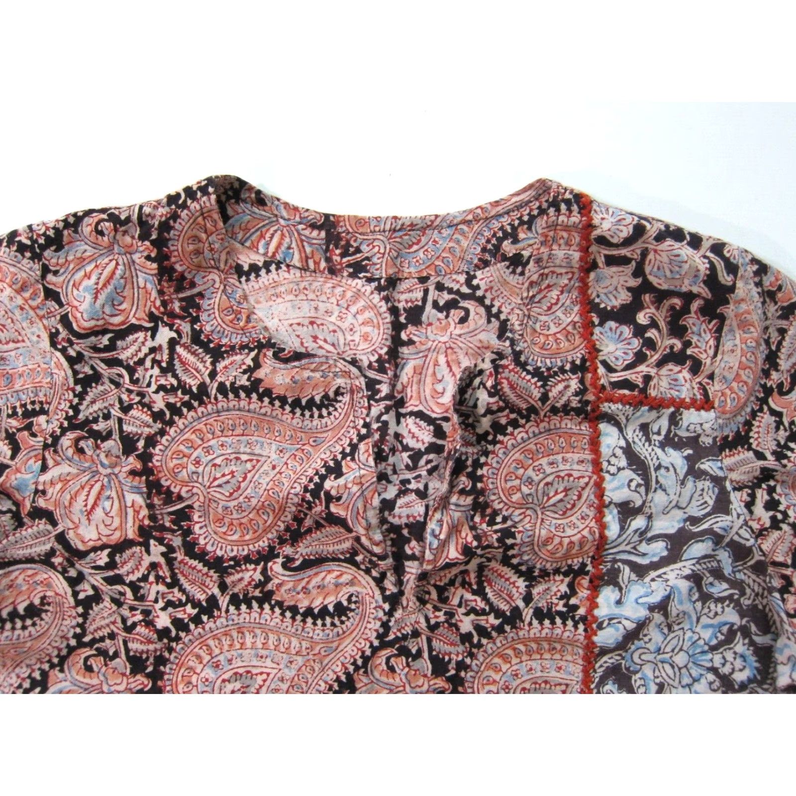 Vintage Vintage Handmade Blouse Tunic Peasant Top M-L Silk? Size M / US 6-8 / IT 42-44 - 3 Thumbnail
