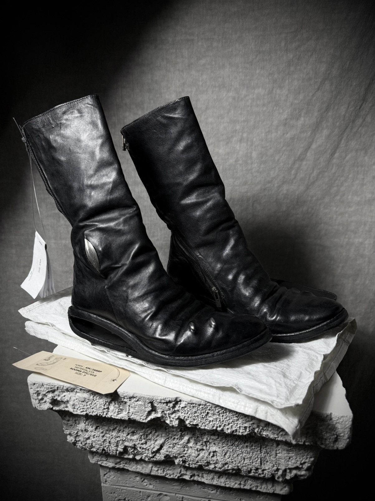 Carol Christian Poell Carol Christian Poell Titanium Prosthetic U-Sole Boots Size US 7 / EU 40 - 1 Thumbnail