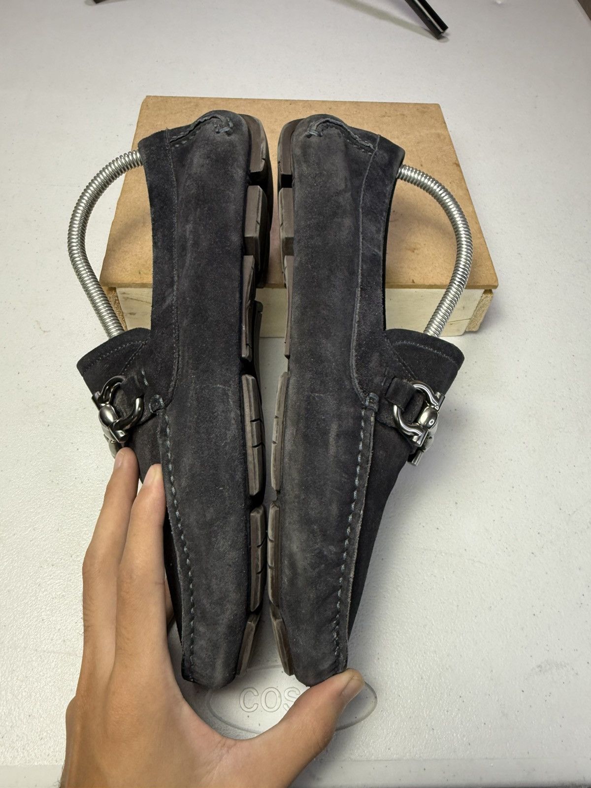 Salvatore Ferragamo Salvatore Ferragamo Parigi Gancini Driving Loafers Size 7 Size US 7 / EU 40 - 9 Thumbnail