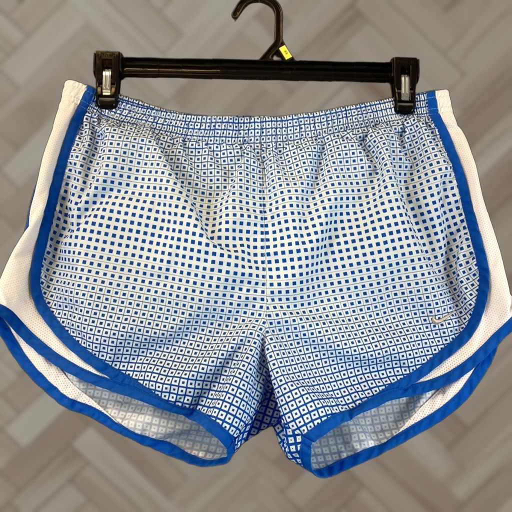 Nike Nike Running Dri Fit Women's Athletic Shorts Size M Blue MISSING STRING / 58-20 Size 31" - 1 Thumbnail
