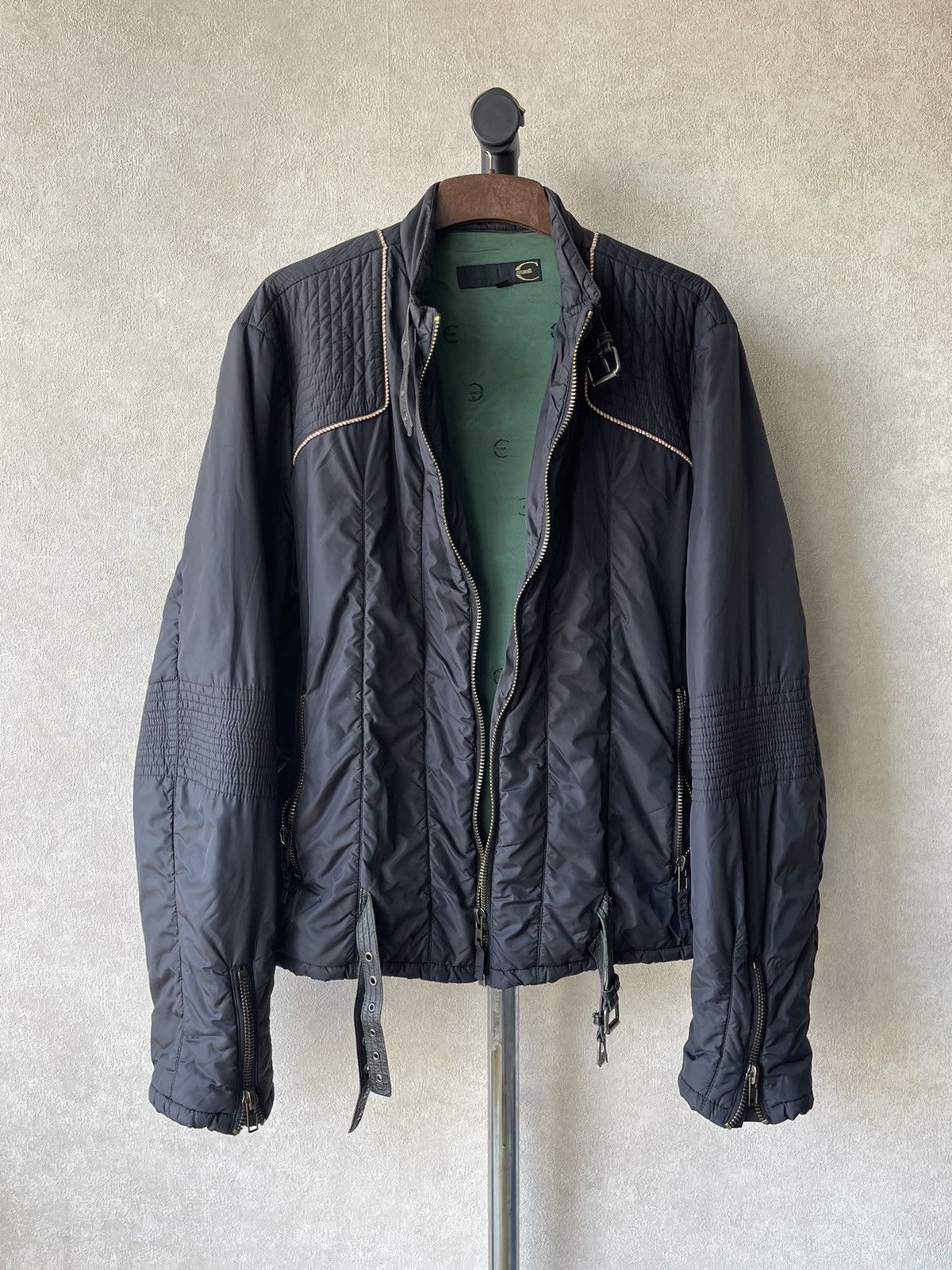 Just Cavalli Vintage Just Cavalli Archive Biker Jacket Racing Rare Size US L / EU 52-54 / 3 - 8 Thumbnail