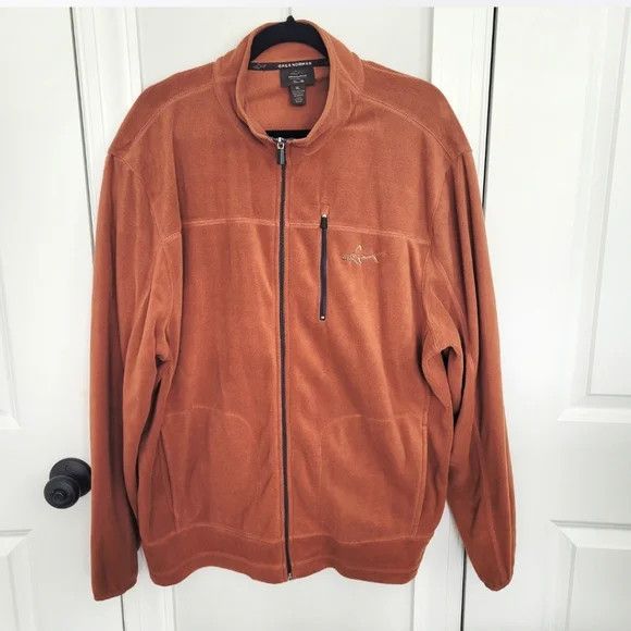 Greg Norman Tasso Elba Performance Five Iron Rust Zip Fleece Comfy Fall Size US XL / EU 56 / 4 - 2 Thumbnail