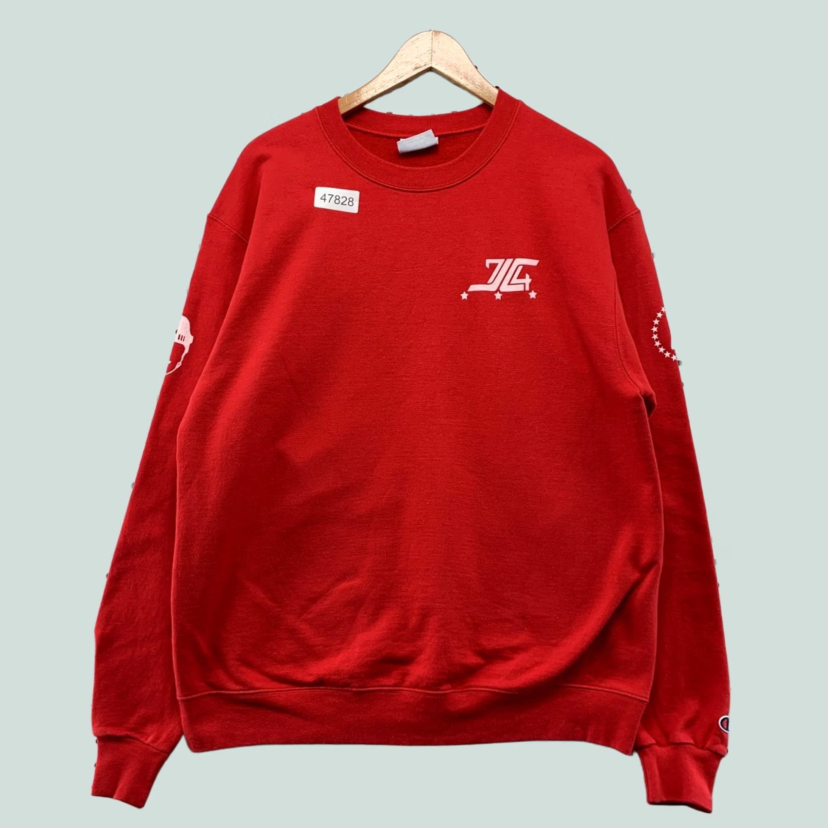 Champion Champion Barstool Sweatshirt Mens Large Red Hockey Logo Fleece Pullover Size US L / EU 52-54 / 3 - 1 Thumbnail