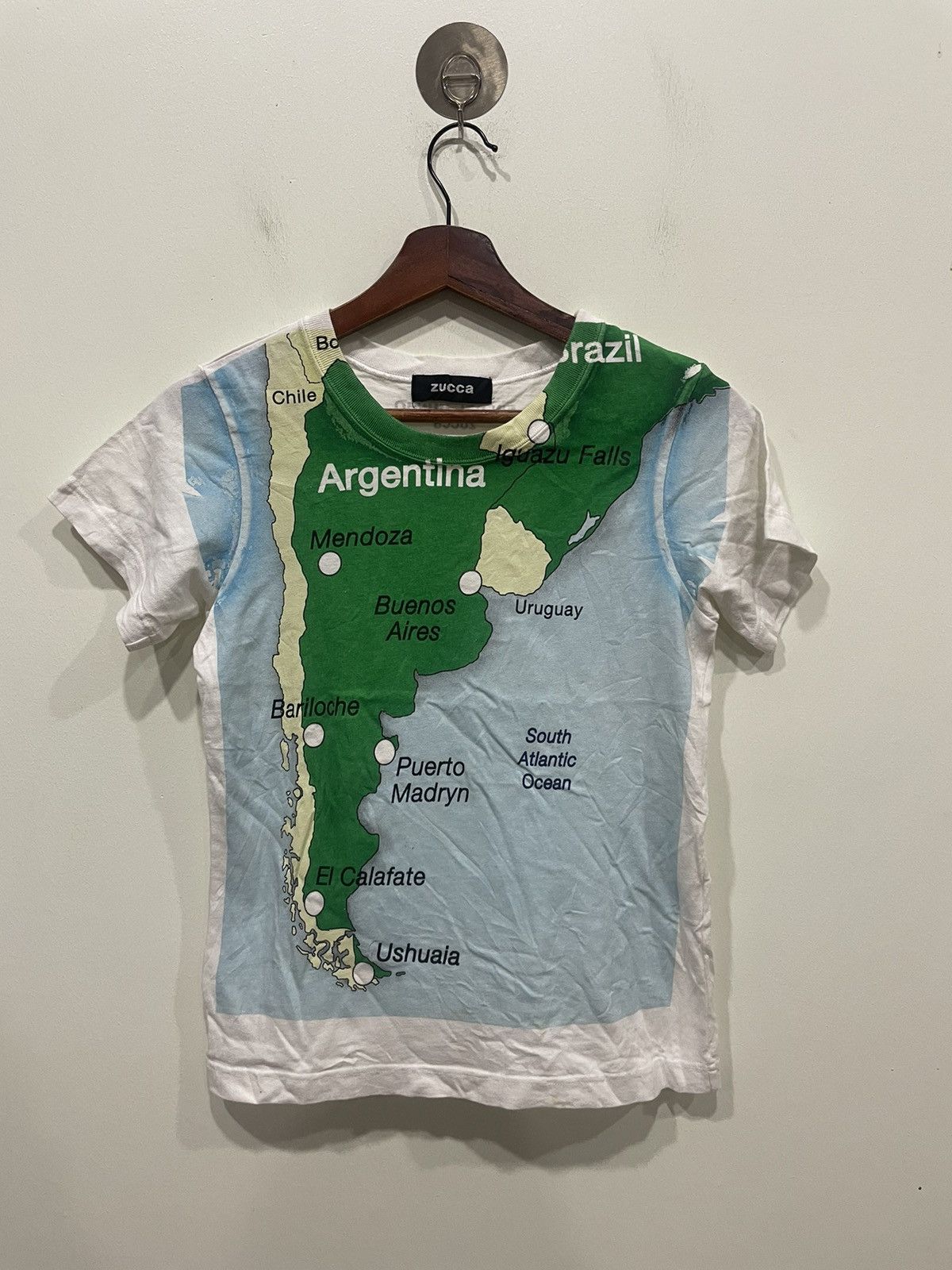 Zucca Zucca Maps Tshirt Size M / US 6-8 / IT 42-44 - 1 Thumbnail