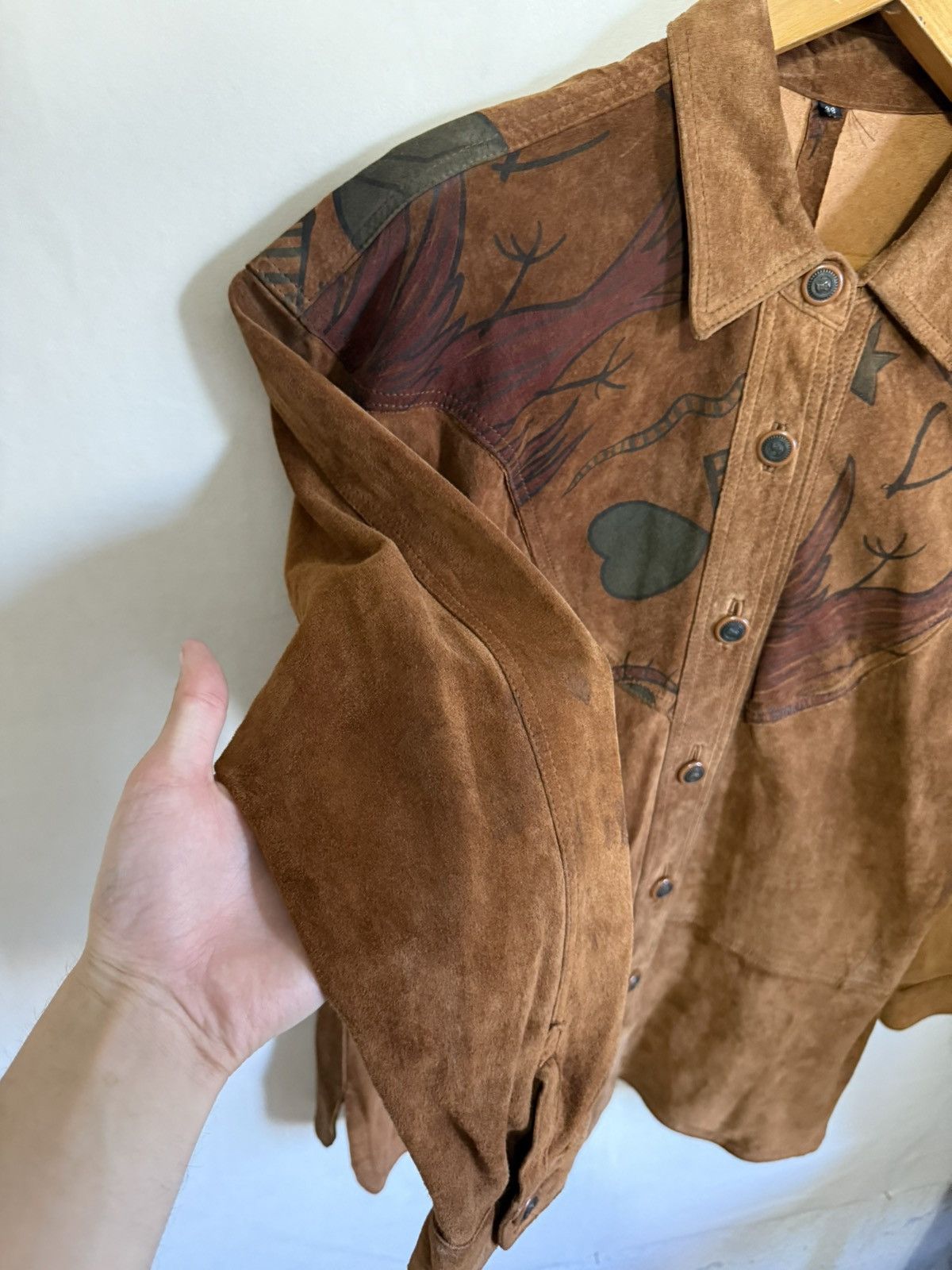 Vintage VINTAGE SUEDE JACKET BROWN Size US M / EU 48-50 / 2 - 4 Thumbnail