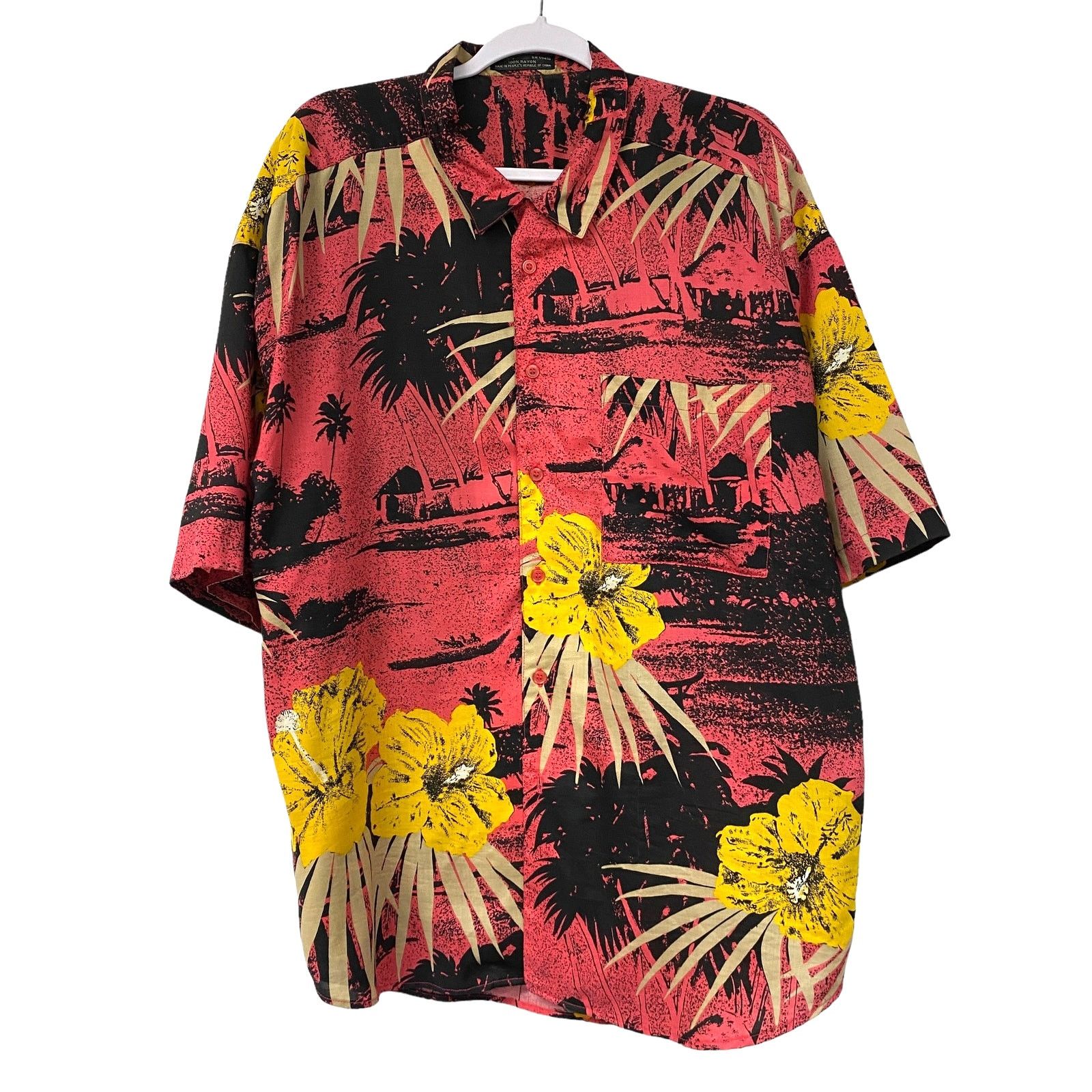 Vintage Vintage Generra Mens Size L Tropical Floral Button Up Shirt Size US L / EU 52-54 / 3 - 2 Thumbnail