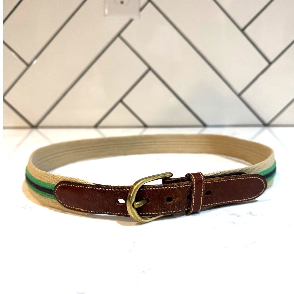 Dooney & Bourke vintage Dooney & Bourke canvas leather tabs brass buckle Size ONE SIZE - 1 Thumbnail