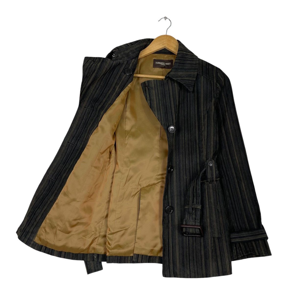 Japanese Brand × Tornado Mart 💥TORNADO MART STRIPES WITH BELTED JACKET Size S / US 4 / IT 40 - 9 Thumbnail