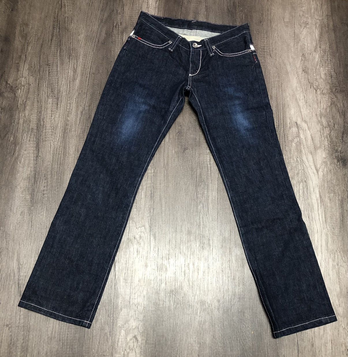 Designer × Japanese Brand × Vintage Vintage Chopper Tooth Denim Jeans Rare Design Unisex Size US 30 / EU 46 - 5 Thumbnail