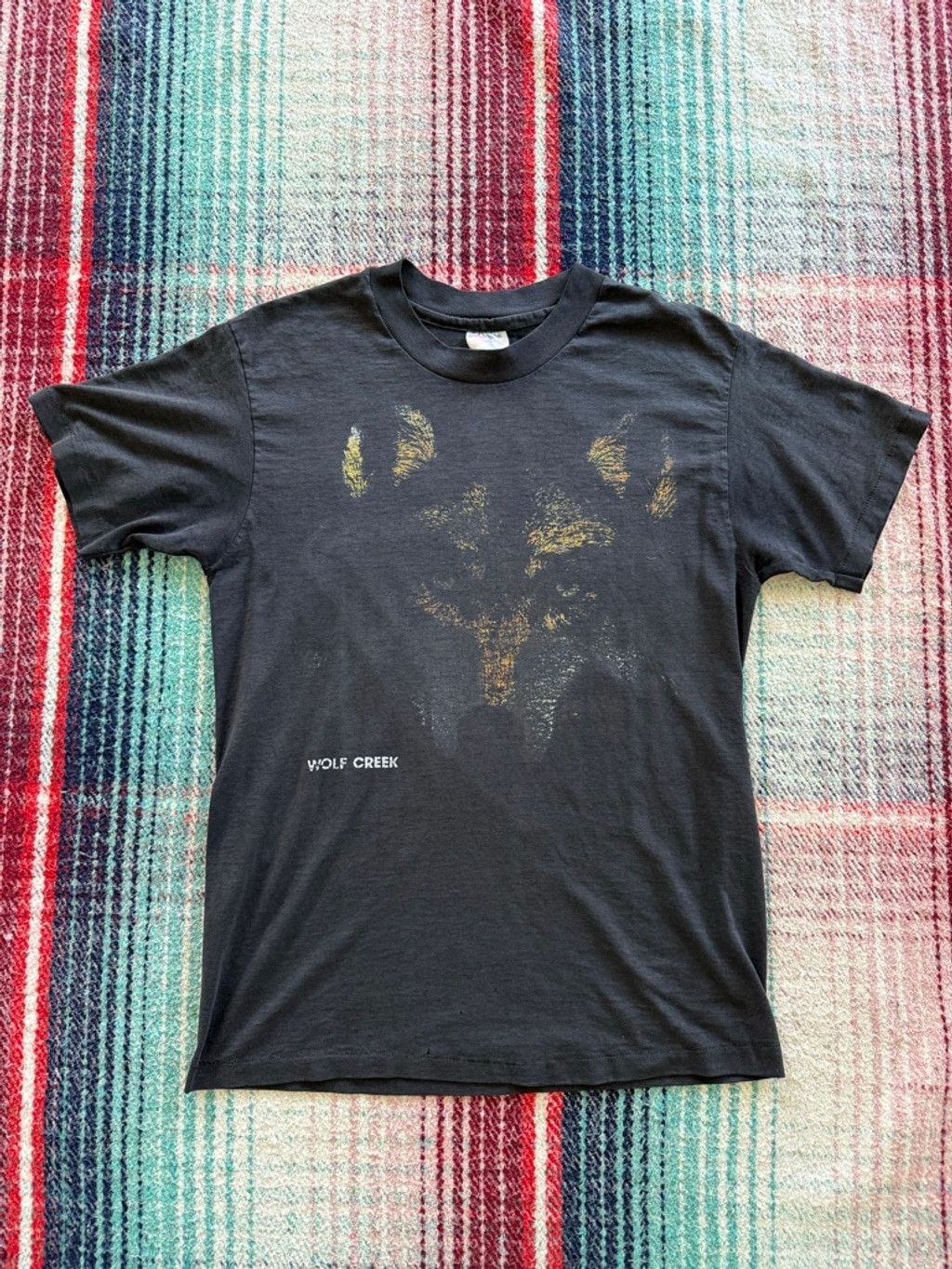 Hanes Men's Hanes Black Wolf Creek Short Sleeve Tee M Size US M / EU 48-50 / 2 - 1 Thumbnail