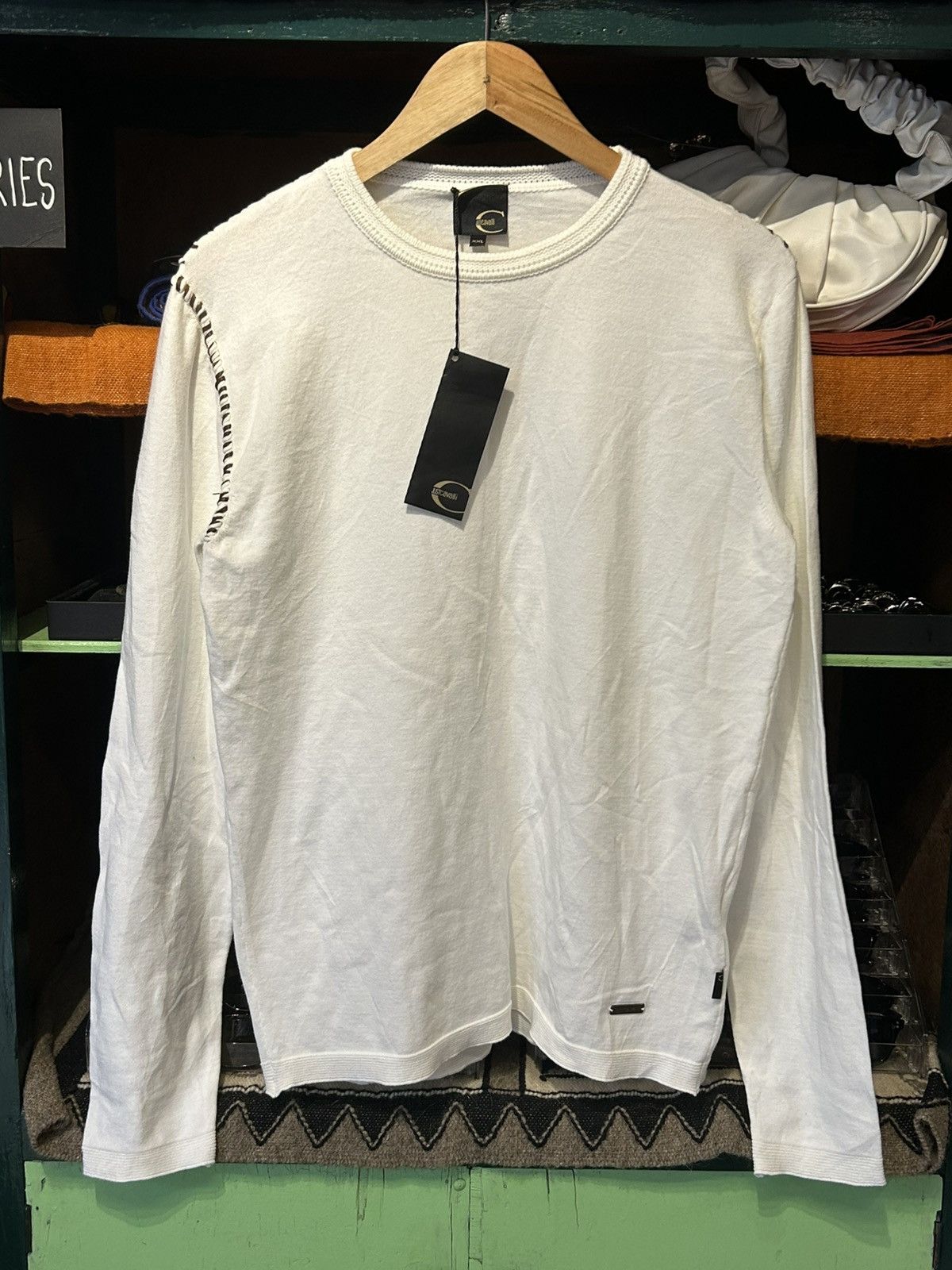 Just Cavalli Just Cavalli white long-sleeve sweater Size XXL / US 16-18 / IT 52-54 - 1 Thumbnail