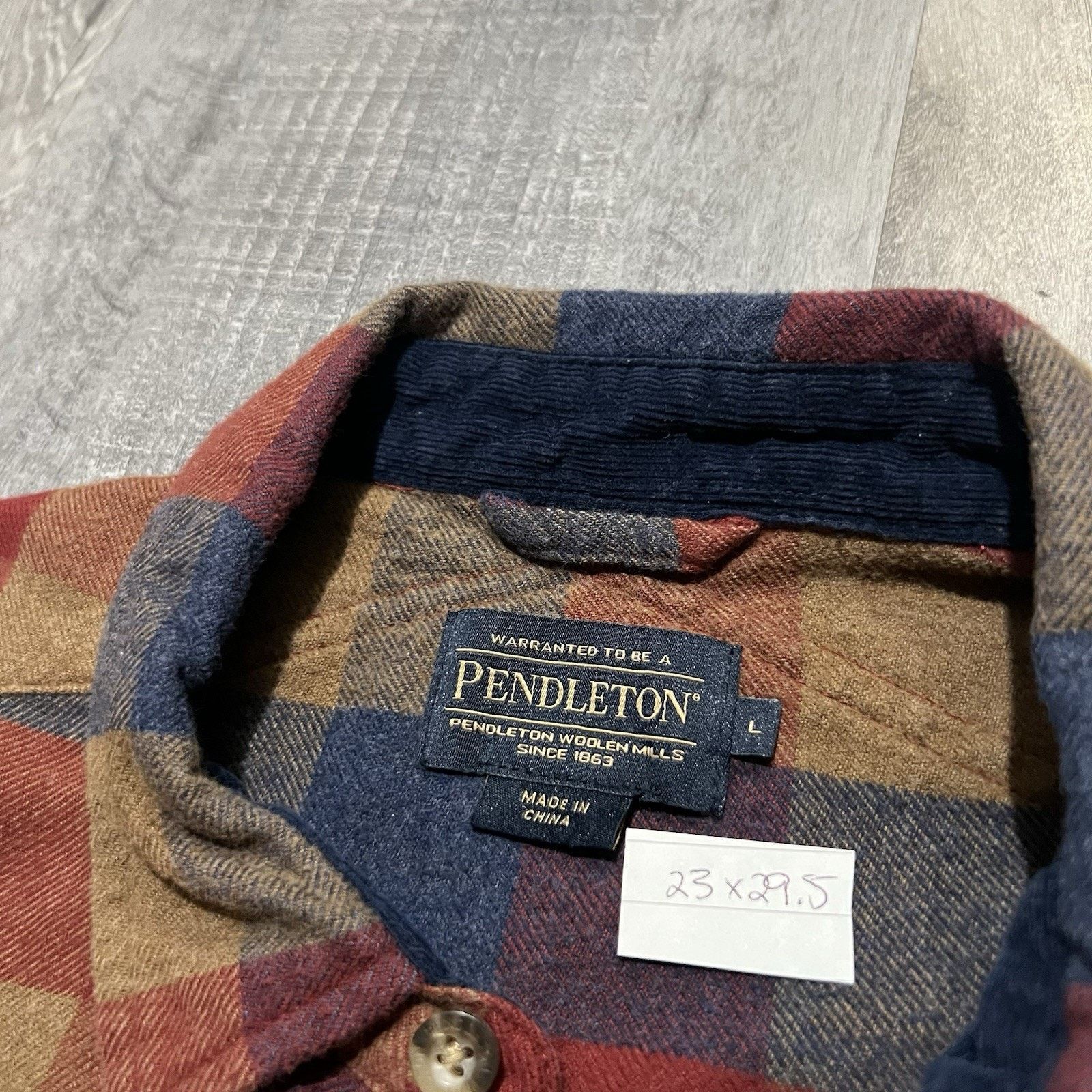 Pendleton Pendleton Plaid Cotton Flannel Shirt Long Sleeve Button L Size US L / EU 52-54 / 3 - 5 Thumbnail