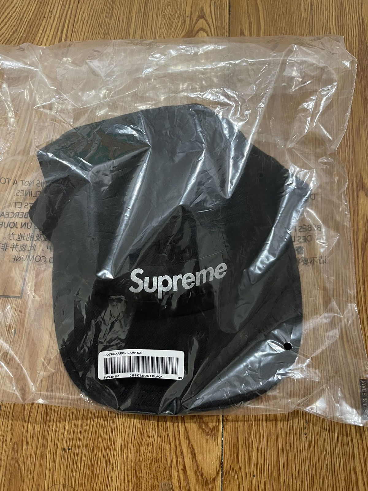Supreme Lochcarron Camp Cap Black
