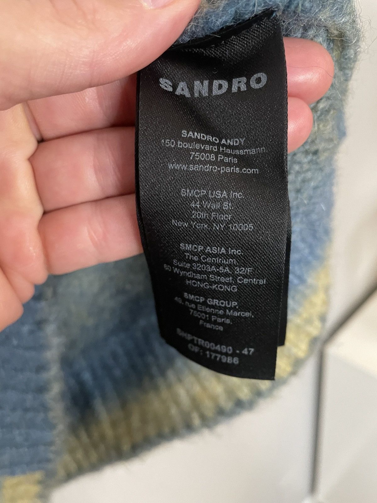 Sandro Sandro Alpaca Mens Stripped sweater M NEW Size US M / EU 48-50 / 2 - 13 Thumbnail
