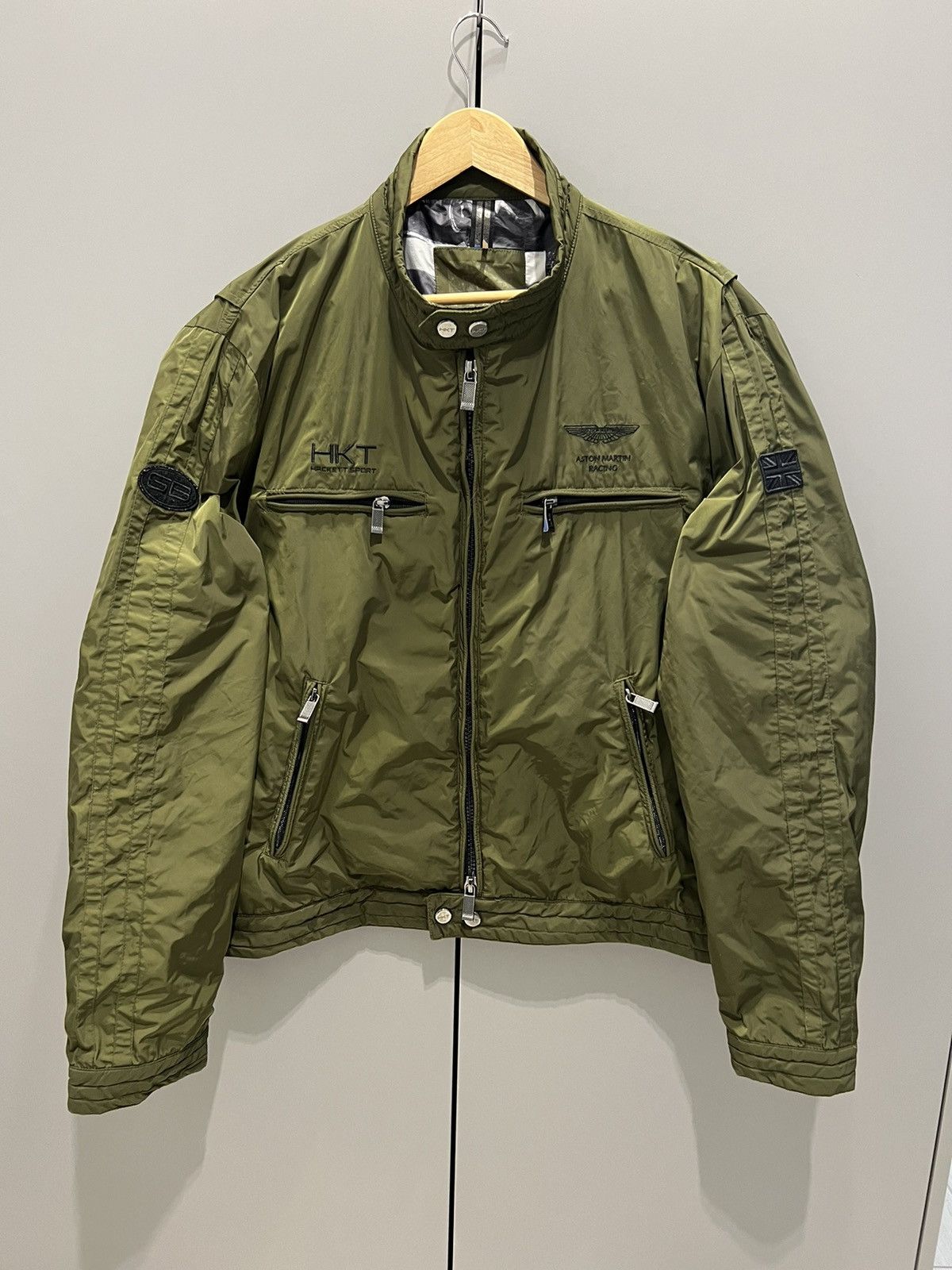 Hackett ASTON MARTIN RACING HACKETT LONDON JACKET KHAKI NYLON XL Size US XL / EU 56 / 4 - 1 Thumbnail