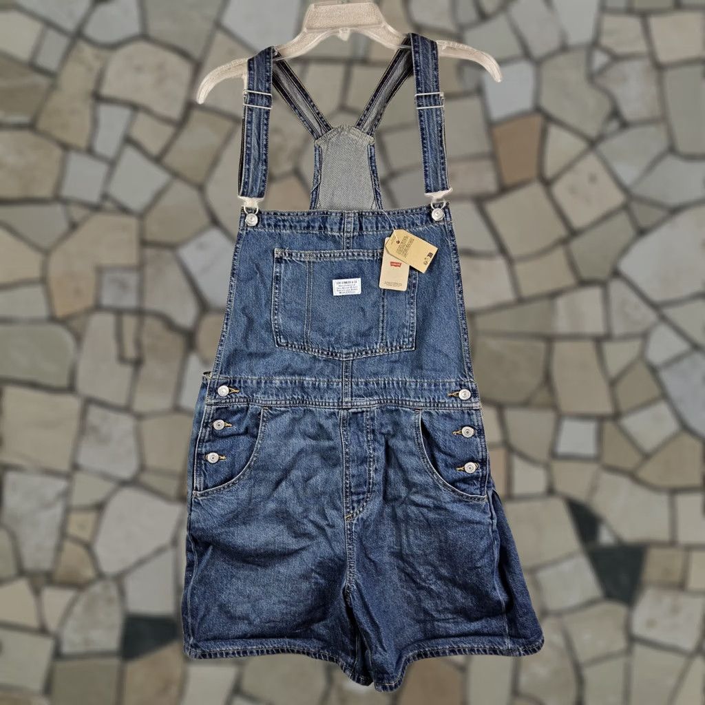 Levi's VINTAGE Levi's Strauss Shortalls Women's Cotton Denim Size L Blue Size 36" / US 14 / IT 50 - 1 Thumbnail