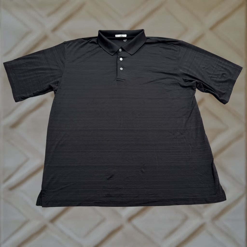 George George Polo Shirt Mens Large Black Short Sleeve Performance Golf Stretch Satin? Size US L / EU 52-54 / 3 - 1 Thumbnail