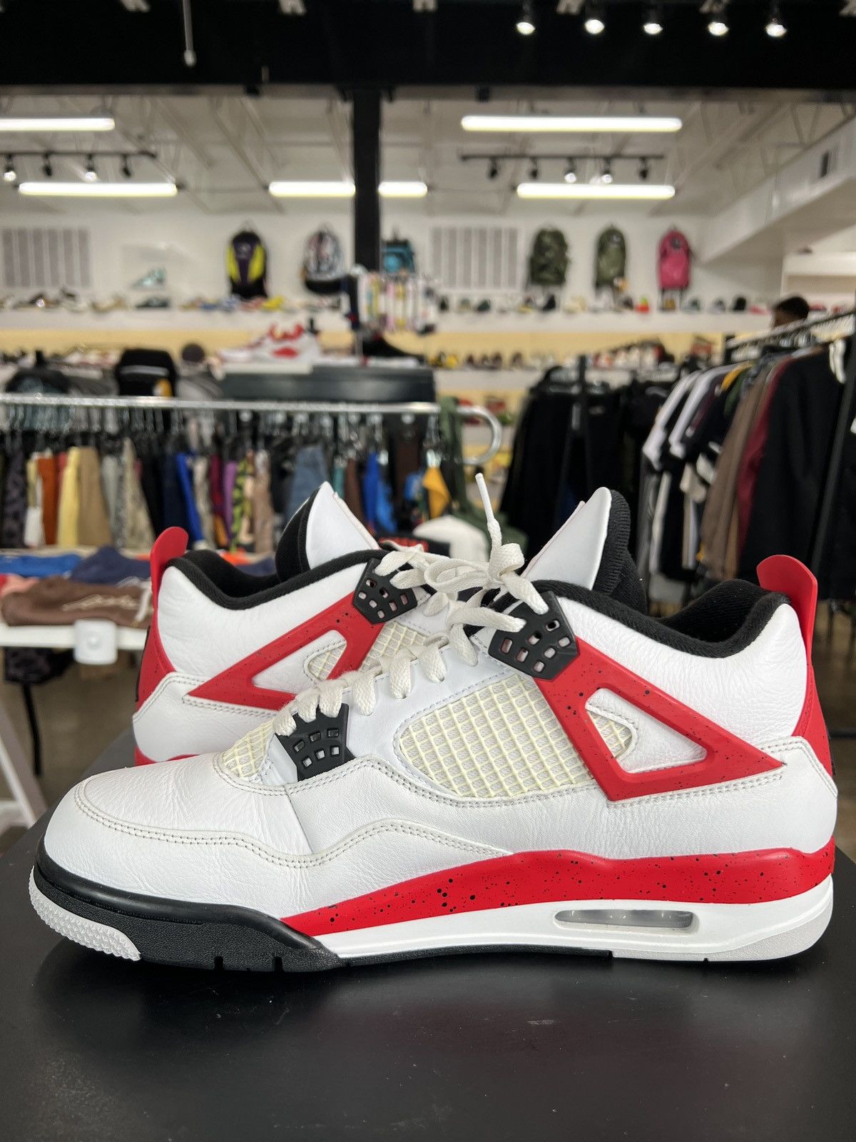 Jordan Brand Air Jordan 4 Red Cement Sz. 12.5 (2023) Size US 12.5 / EU 45-46 - 3 Thumbnail
