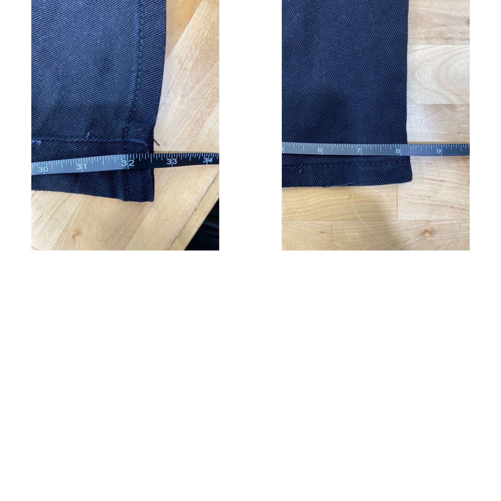 Vintage Copper Rivet Jeans Mens 42X32 Black Slim Fit Straight Denim 5-Pocket Zipper Belt Loops Stretch Cotton Blend Icon Logo #3141 Size US 42 / EU 58 - 8 Thumbnail