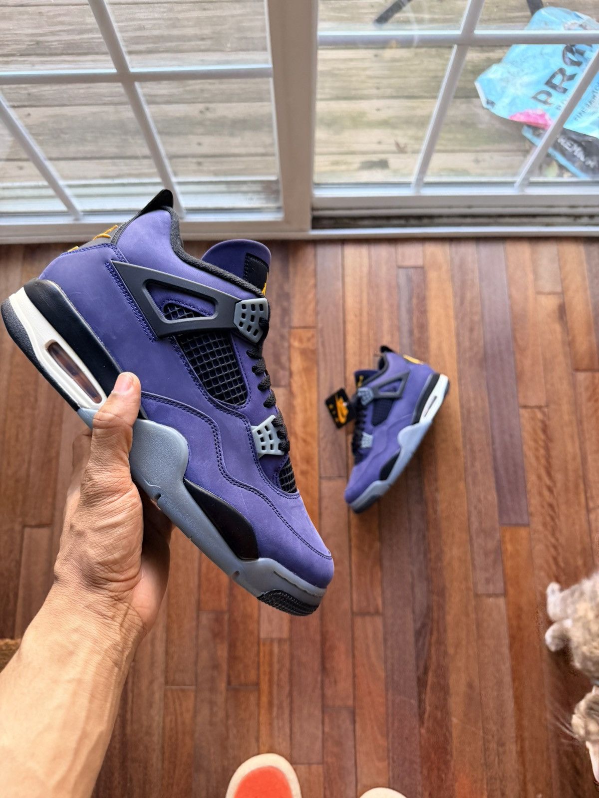 Nike Nike Jordan 4 Lakeshow - Lakers - Imperial Purple - Size 12 Size US 12 / EU 45 - 1 Thumbnail