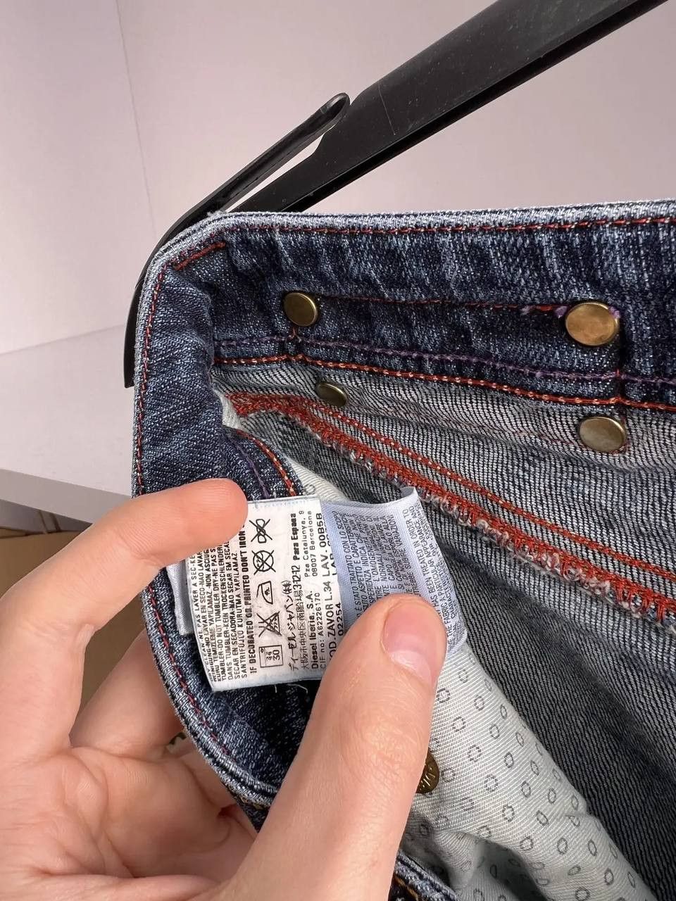 Designer × Diesel × Vintage RARE Y2K Criminal Bandit Embroidered Tattoo Denim Jeans Size US 32 / EU 48 - 6 Thumbnail