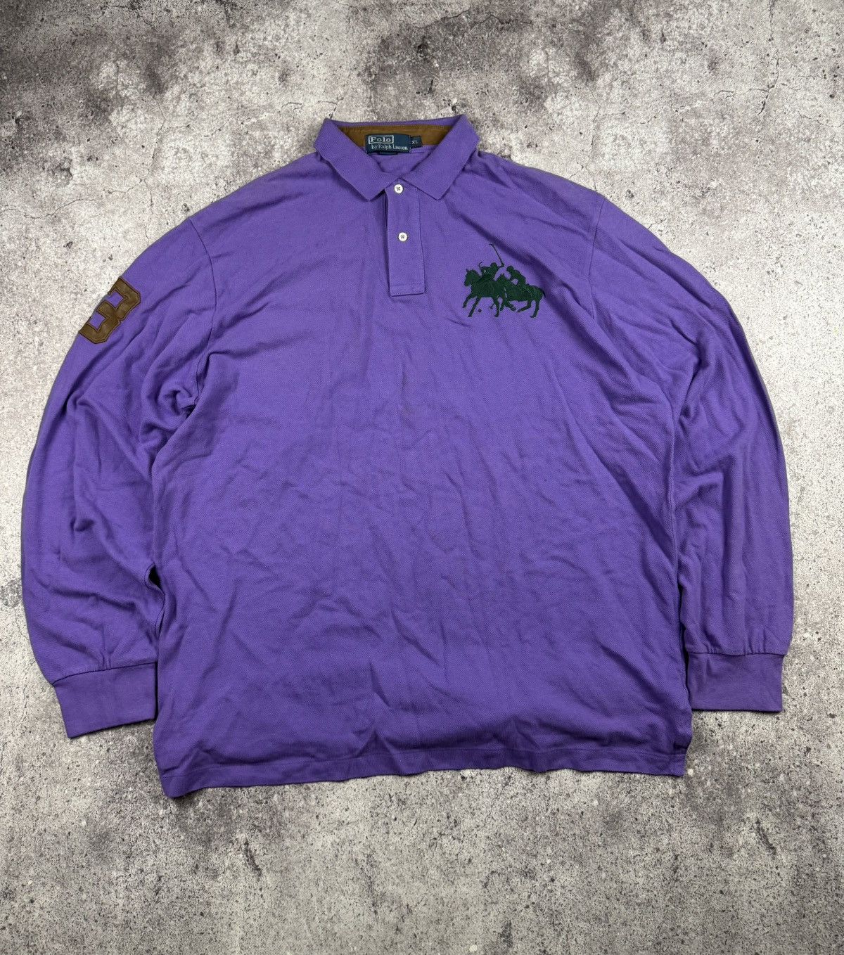 Polo Ralph Lauren Vintage Polo Ralph Lauren 3 big logo rugby polo shirt 90’s Size US XL / EU 56 / 4 - 1 Thumbnail