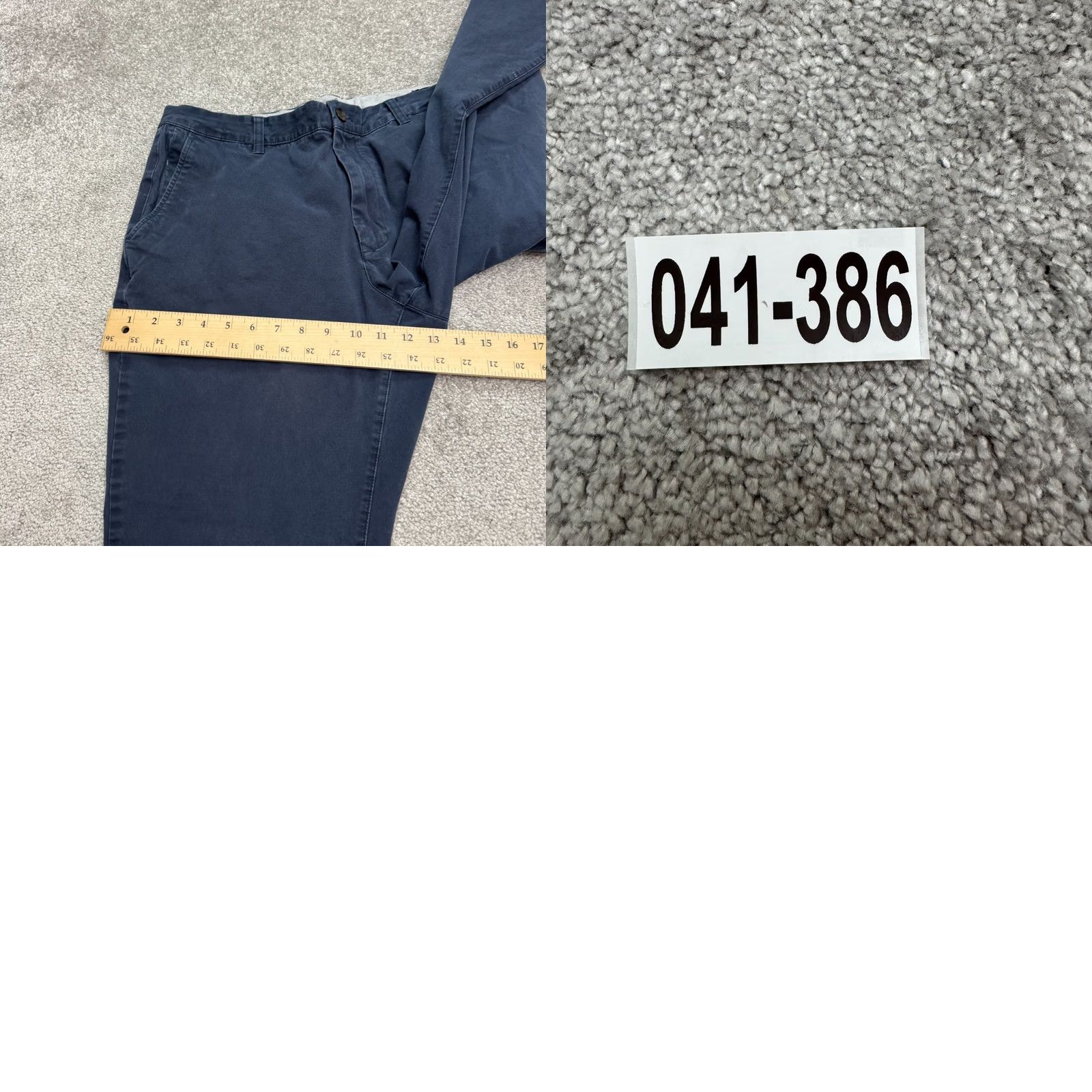 Bonobos Bonobos Slim Fit Straight Leg Chino Pants Mens 36x28 Navy Blue Cotton Flat Front Button Zip Casual Workwear Baggy? Size US 31 - 10 Thumbnail