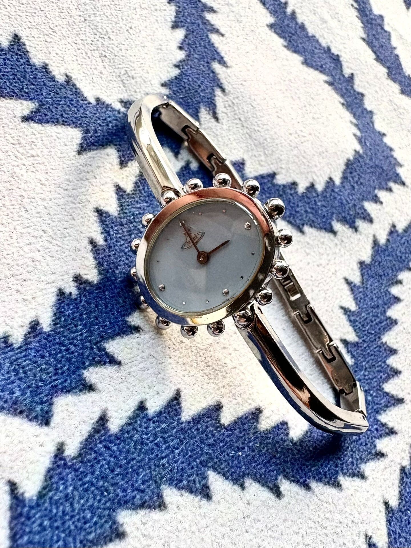 Vivienne Westwood Vivienne Westwood Blue Flower Watch Bracelet Size ONE SIZE - 1 Thumbnail