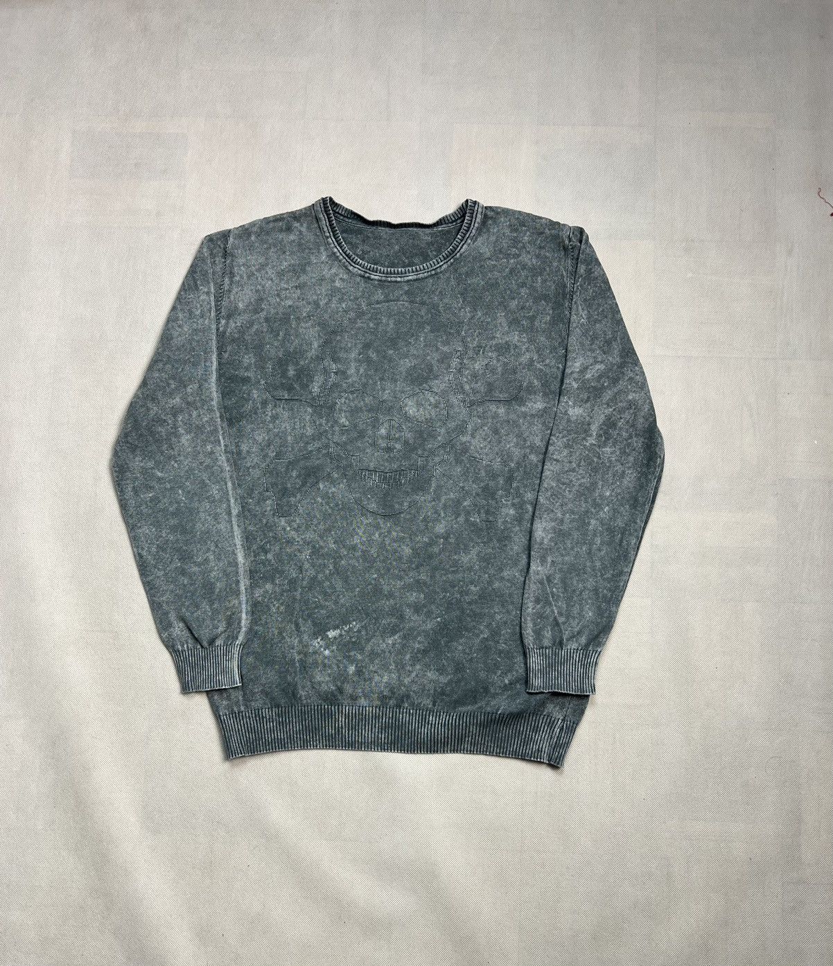 Vintage Sweater Big Skull Vintage Avant Garde Size US M / EU 48-50 / 2 - 2 Thumbnail