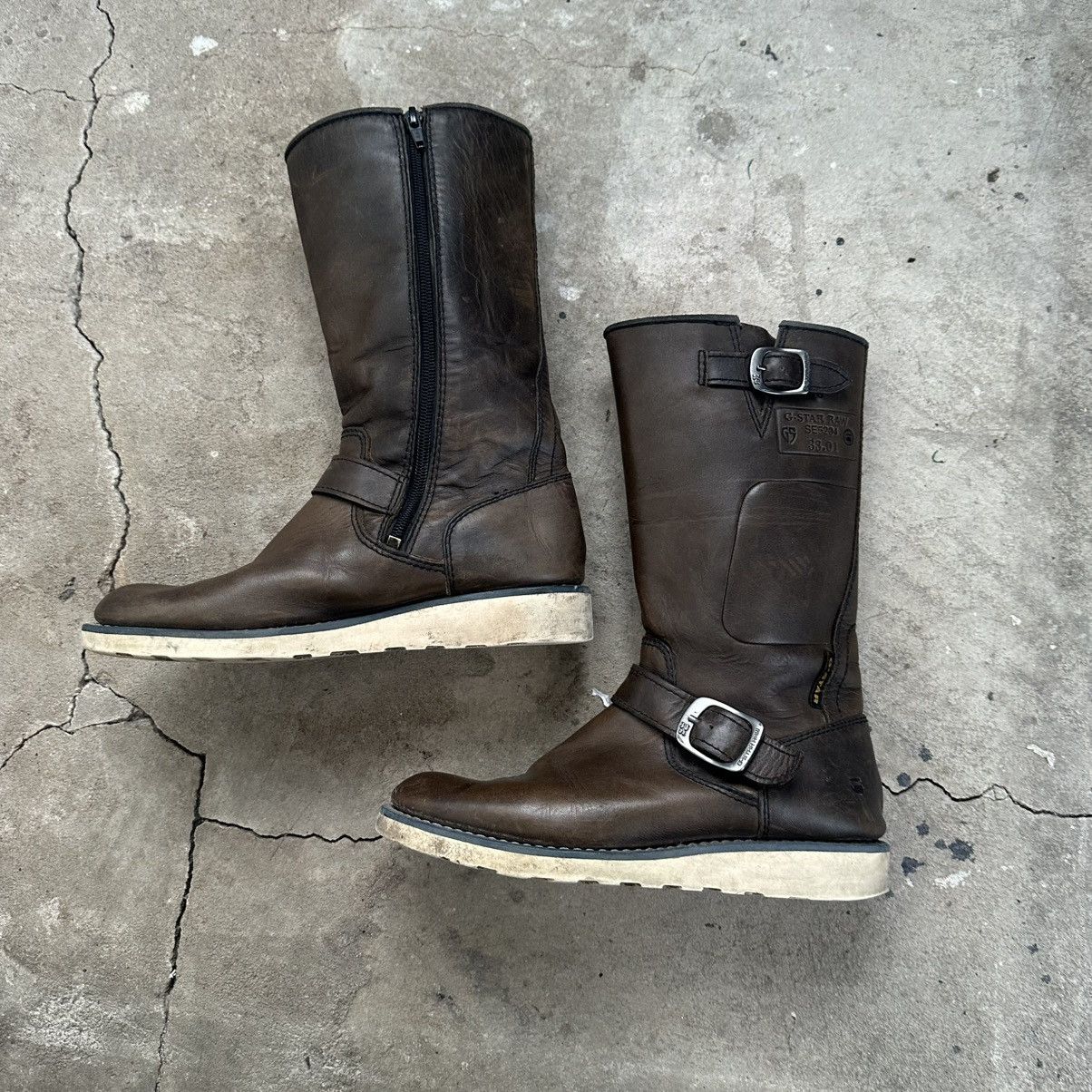 G-Star Vintage G-Star High Moto cowboy engineerBoots Size US 7 / IT 37 - 6 Thumbnail