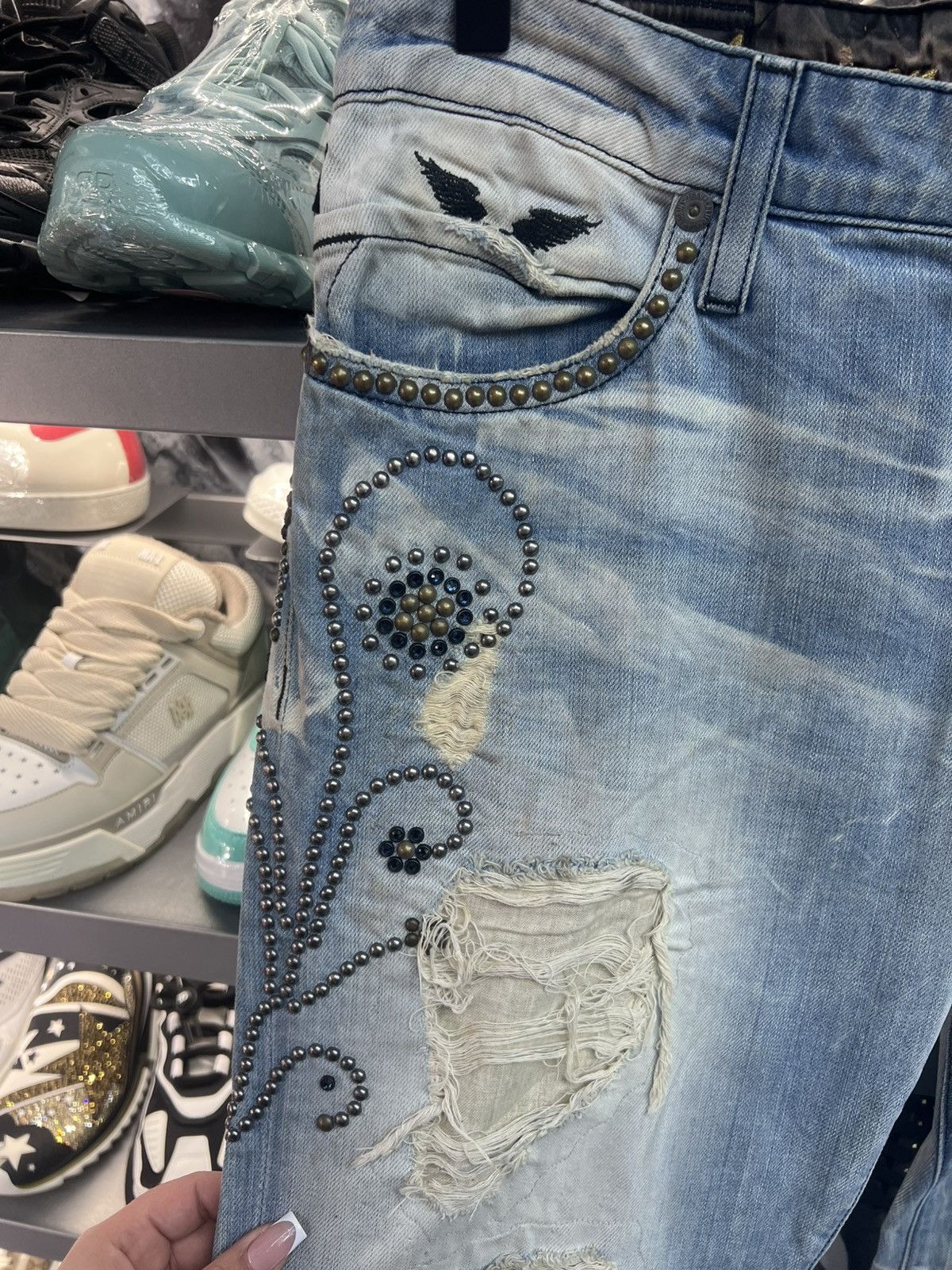 Robins Jeans Robin Blue Denim Jeans Size US 32 / EU 48 - 3 Thumbnail