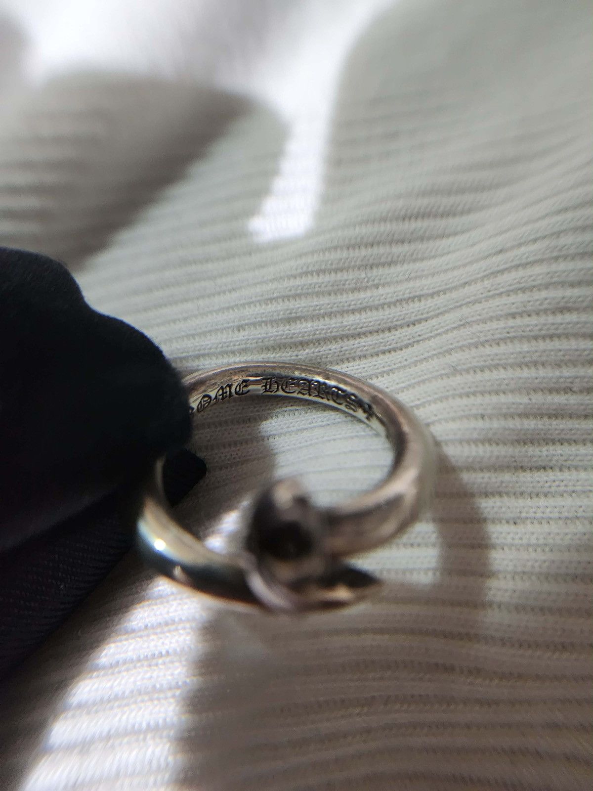 Chrome Hearts Nail Ring Cross Ball Ring - threedaughtersproperties.com
