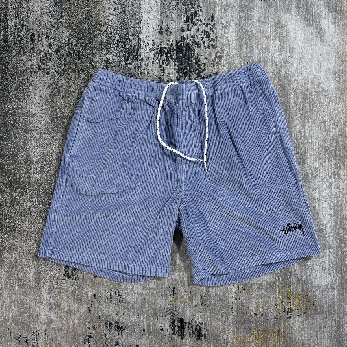 image of Stussy Cord Shorts Blue // 30”, Men's