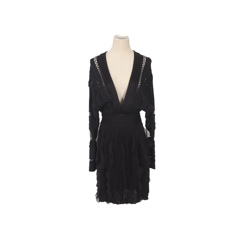 Givenchy Givenchy Solid Color Silk Viscose Spandex Nylon Dress Size S / US 4 / IT 40 - 1 Thumbnail