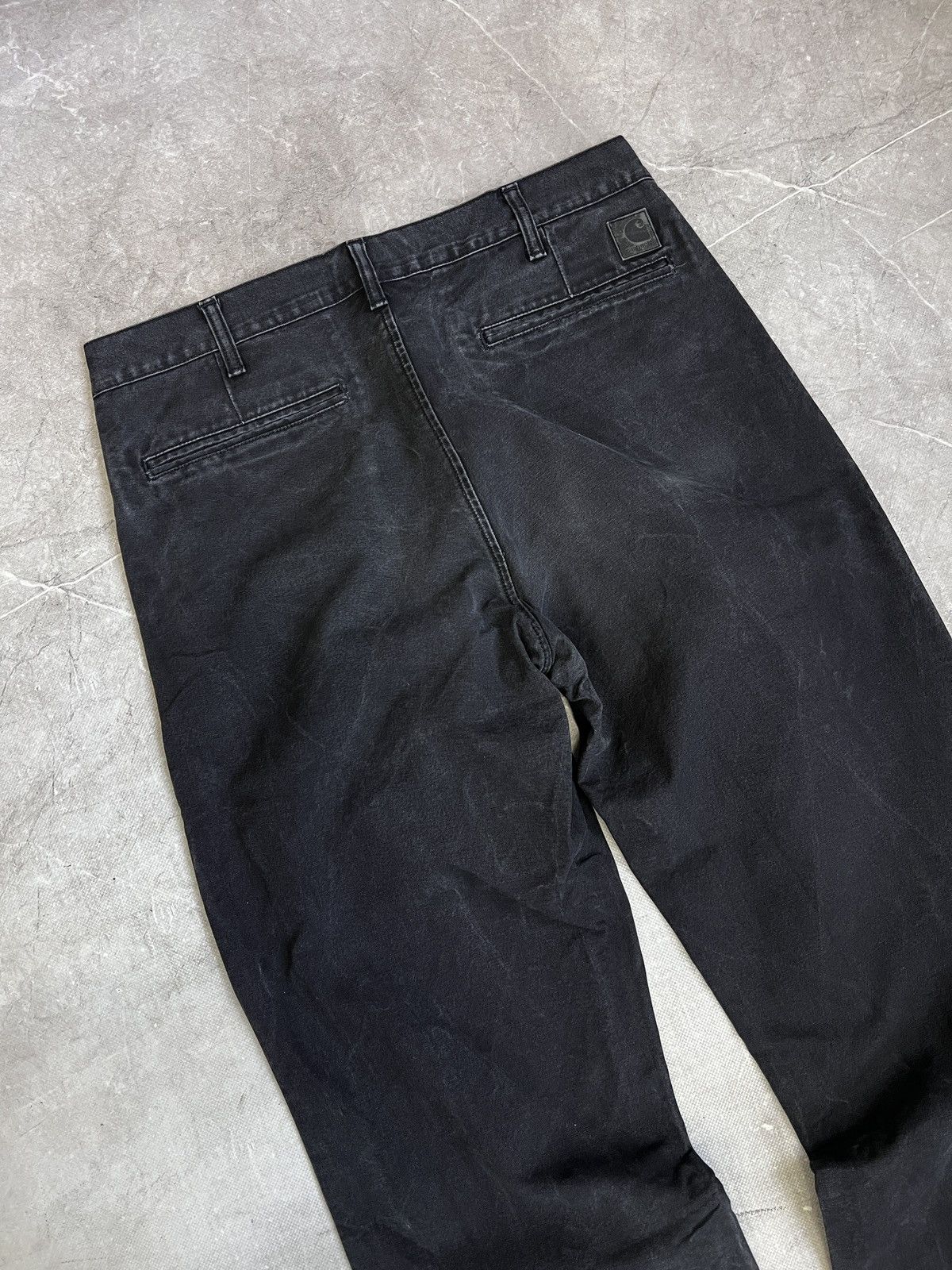 Carhartt Carpenter washed distressed black pants y2k Carhartt Size US 33 - 8 Thumbnail